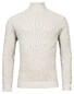 Baileys Roll Neck Pullover Structure Knit Light Grey