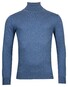 Baileys Rollneck Cotton Cashmere Single Knit Pullover Denim Blue