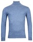 Baileys Rollneck Cotton Cashmere Single Knit Pullover Mid Blue