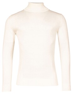 Baileys Rollneck Merino Single Knit Pullover Off White