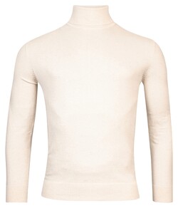 Baileys Rollneck Single Knit Pima Cotton Pullover Off White