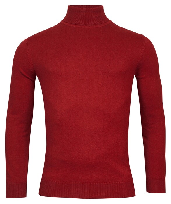 Baileys Rollneck Single Knit Pima Cotton Pullover Red