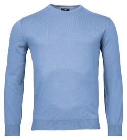 Baileys Ronde Hals Single Knit Pima Cotton Trui Lavender Melange