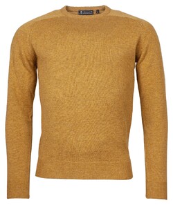 Baileys Scottish Lambswool Round Neck Pullover Single Knit Trui Donker Goud