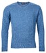Baileys Scottish Lambswool V-Neck Pullover Single Knit Denim Blue