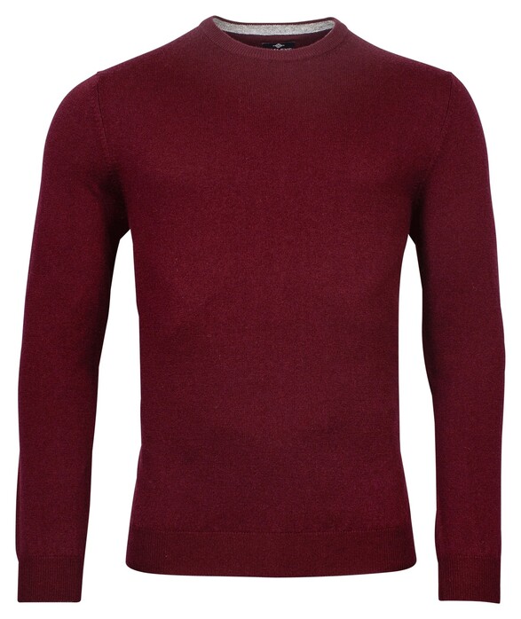 Baileys Single Knit Merino Cashmere Crew Neck Pullover Brique