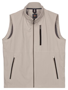 Baileys Solid Color High Zip Chest Pocket Body-Warmer Midden Grijs