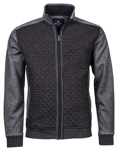 Baileys Structured Sweat Cardigan Anthracite