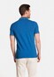 Baileys Subtle 2-Tone Oxford Pique Poloshirt Mid Blue