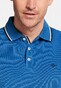 Baileys Subtle 2-Tone Oxford Pique Poloshirt Mid Blue