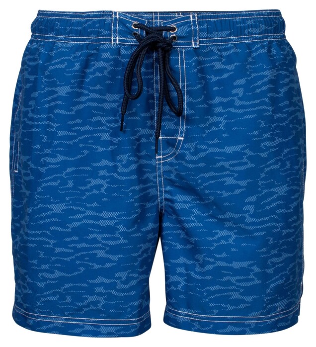 Baileys Subtle Pattern Swim Short Jeans Blue