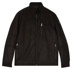 Baileys Suede Look Zipped Sidepockets Jack Dark Brown