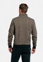 Baileys Sweat Cardigan Zip 2-Tone Jacquard Doubleface Interlock Dark Sand