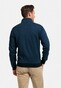 Baileys Sweat Cardigan Zip 2-Tone Jacquard Doubleface Interlock Deep Denim Blue