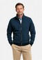 Baileys Sweat Cardigan Zip 2-Tone Jacquard Doubleface Interlock Deep Denim Blue