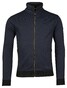 Baileys Sweat Cardigan Zip 2-Tone Jacquard Doubleface Interlock Deep Denim Blue