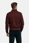 Baileys Sweat Cardigan Zip 2-Tone Jacquard Doubleface Interlock Deep Red