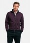 Baileys Sweat Cardigan Zip 2-Tone Jacquard Doubleface Interlock Light Aubergine