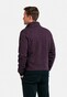 Baileys Sweat Cardigan Zip 2-Tone Jacquard Doubleface Interlock Light Aubergine