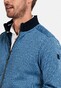 Baileys Sweat Cardigan Zip Allover Jacquard Dotted Pattern Limoges Blue