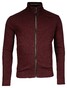 Baileys Sweat Cardigan Zip Allover Waffle Texture Interlock Aubergine