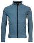 Baileys Sweat Cardigan Zip Doubleface Front Body Structure Knit Vest Denim Blue Melange