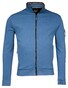 Baileys Sweat Cardigan Zip Doubleface Interlock Delft Blue