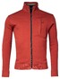 Baileys Sweat Cardigan Zip Doubleface Interlock Side Chest Pocket Vest Stone Red