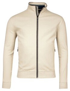 Baileys Sweat Cardigan Zip Fine Piqué Vest Kitt