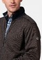 Baileys Sweat Cardigan Zip Two-Tone Jacquard Vest Choco Brown