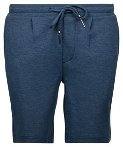 Baileys Sweat Drawstring Two-Tone Oxford Doubleface Jacquard Interlock Bermuda Dark Blue