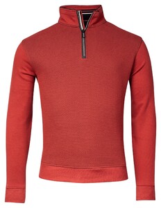 Baileys Sweat Front Two-Tone Honeycomb Doubleface Interlock Pullover Stone Red