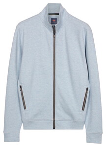 Baileys Sweat Full Zip Subtle Faux-Uni Vest Soft Blue
