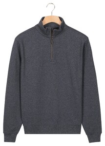 Baileys Sweat Half Zip Melange Pullover Navy