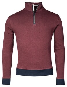 Baileys Sweat Halfzip 2-Tone Allover Jacquard Pullover Stone Red