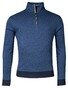 Baileys Sweat Halfzip 2-Tone Allover Jacquard Trui Navy