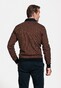 Baileys Sweat Polo Collar Buttons Two-Tone Jacquard Pullover Dark Gold