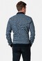 Baileys Sweat Polo Collar Buttons Two-Tone Jacquard Pullover Light Blue