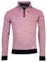 Baileys Sweater Half Zip 2-Tone Oxford Doubleface Jacquard Interlock Pullover Grape