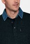 Baileys Sweatshirt Denim 2Tone Jacquard Interlock Trui Licht Groen