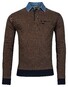 Baileys Sweatshirt Denim 2Tone Jacquard Interlock Trui Oker