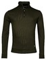 Baileys Sweatshirt Half Zip Allover Honeycomb Trui Donker Groen