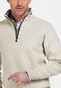 Baileys Sweatshirt Half Zip Pullover Beige