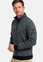 Baileys Sweatshirt Half Zip Yarn Dyed Jacquard Doubleface Interlock Pullover Blue