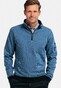 Baileys Sweatshirt Half Zip Yarn Dyed Jacquard Doubleface Interlock Pullover Deep Denim Blue