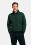 Baileys Sweatshirt Half Zip Yarn Dyed Jacquard Doubleface Interlock Pullover Grass Green