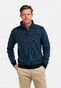 Baileys Sweatshirt Half Zip Yarn Dyed Jacquard Doubleface Interlock Pullover Mid Denim Blue