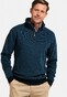 Baileys Sweatshirt Half Zip Yarn Dyed Jacquard Doubleface Interlock Pullover Mid Denim Blue