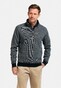 Baileys Sweatshirt Half Zip Yarn Dyed Jacquard Doubleface Interlock Trui Blauw