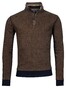 Baileys Sweatshirt Zip 2Tone Jacquard Interlock Pullover Ocher